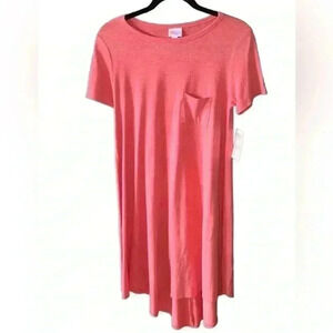 Lularoe XS Carly‎ NWT heather red. Cotton,poly,rayon,spandex blend. Super soft!